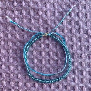 Blue adjustable anklet💙